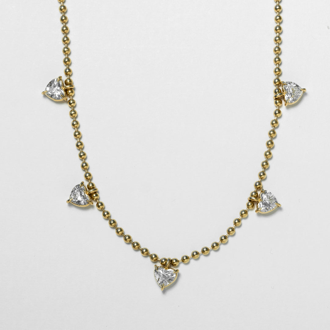 Primal Love Dripping Hearts Necklace
