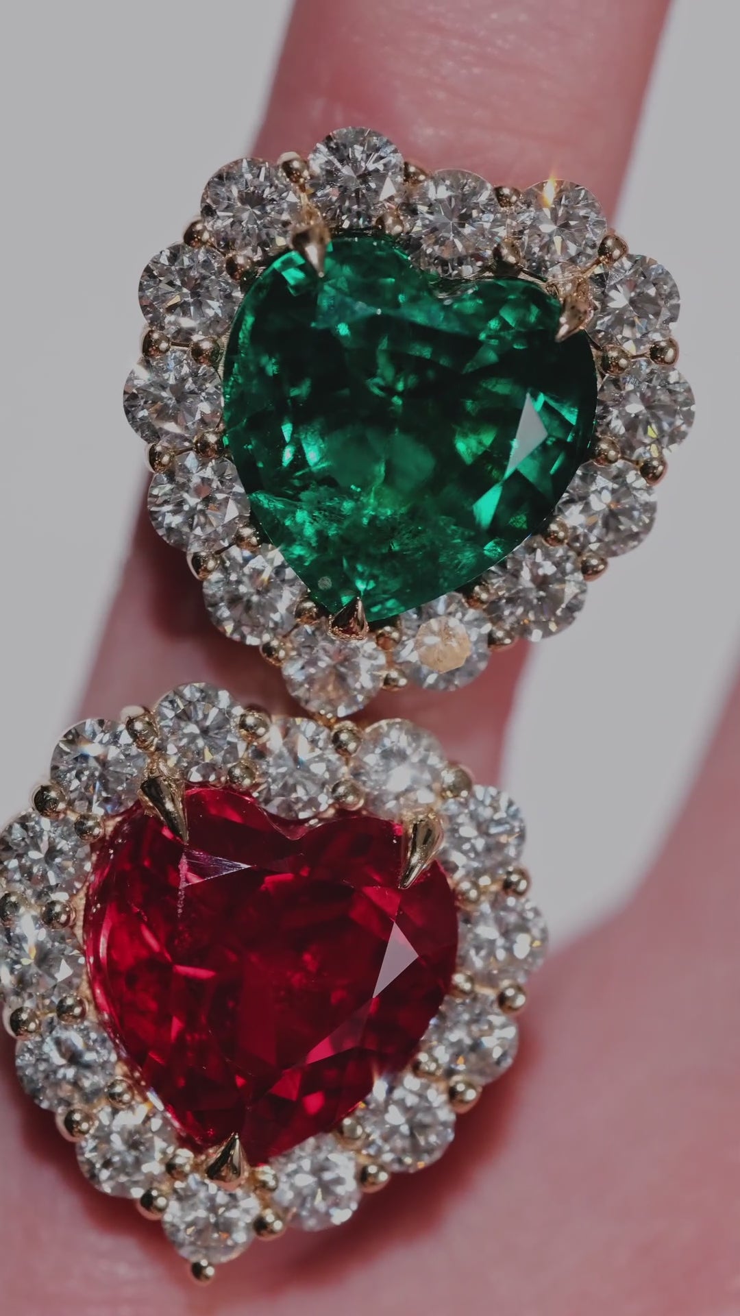 Primal Love Emerald Heart Ring