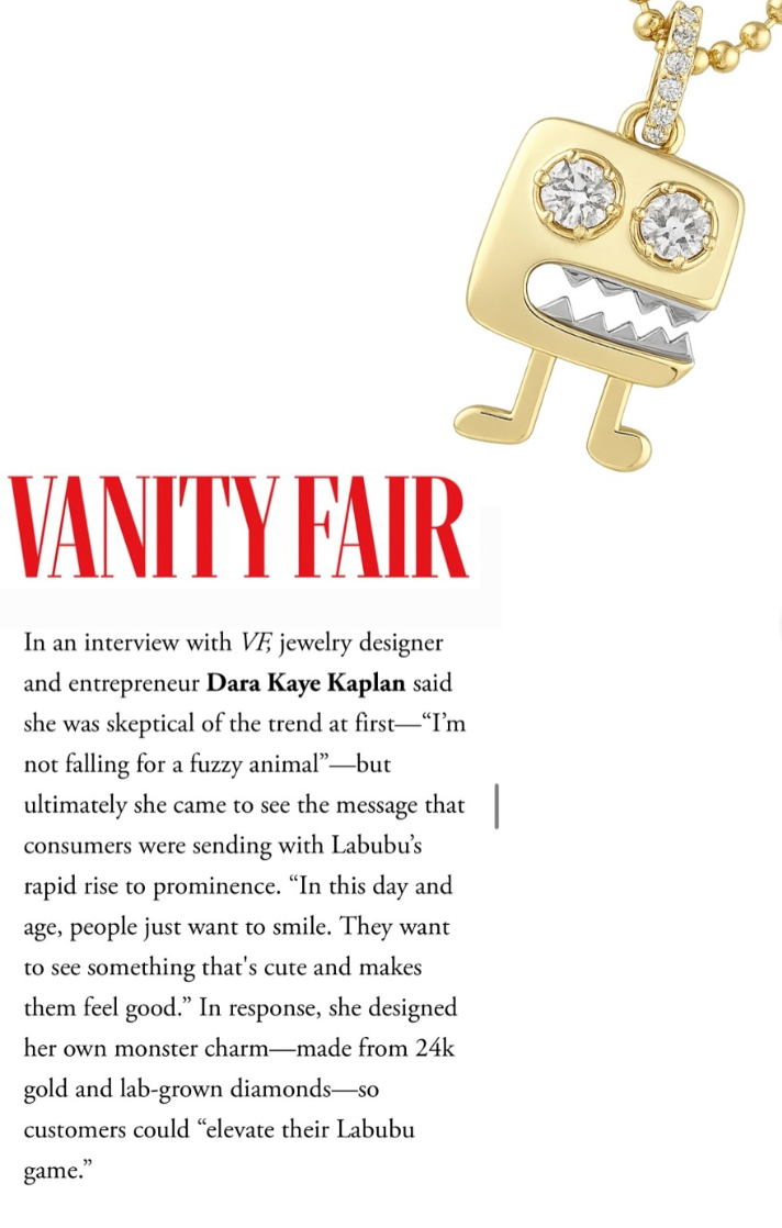 As seen in Vanity Fair... Meet the LeKayeKaye Monster: A Gold and Diamond Icon