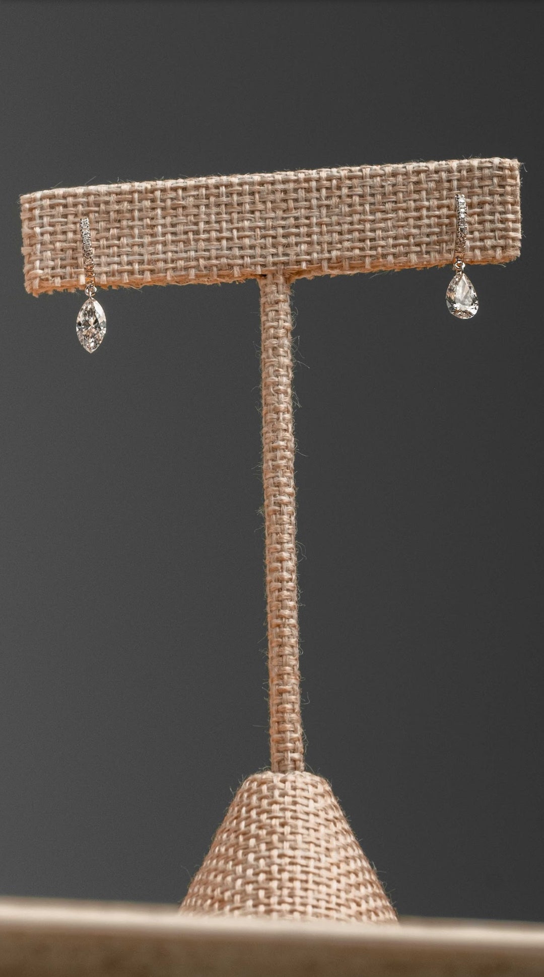 Mismatch Pave Laser Drilled Diamond Huggies