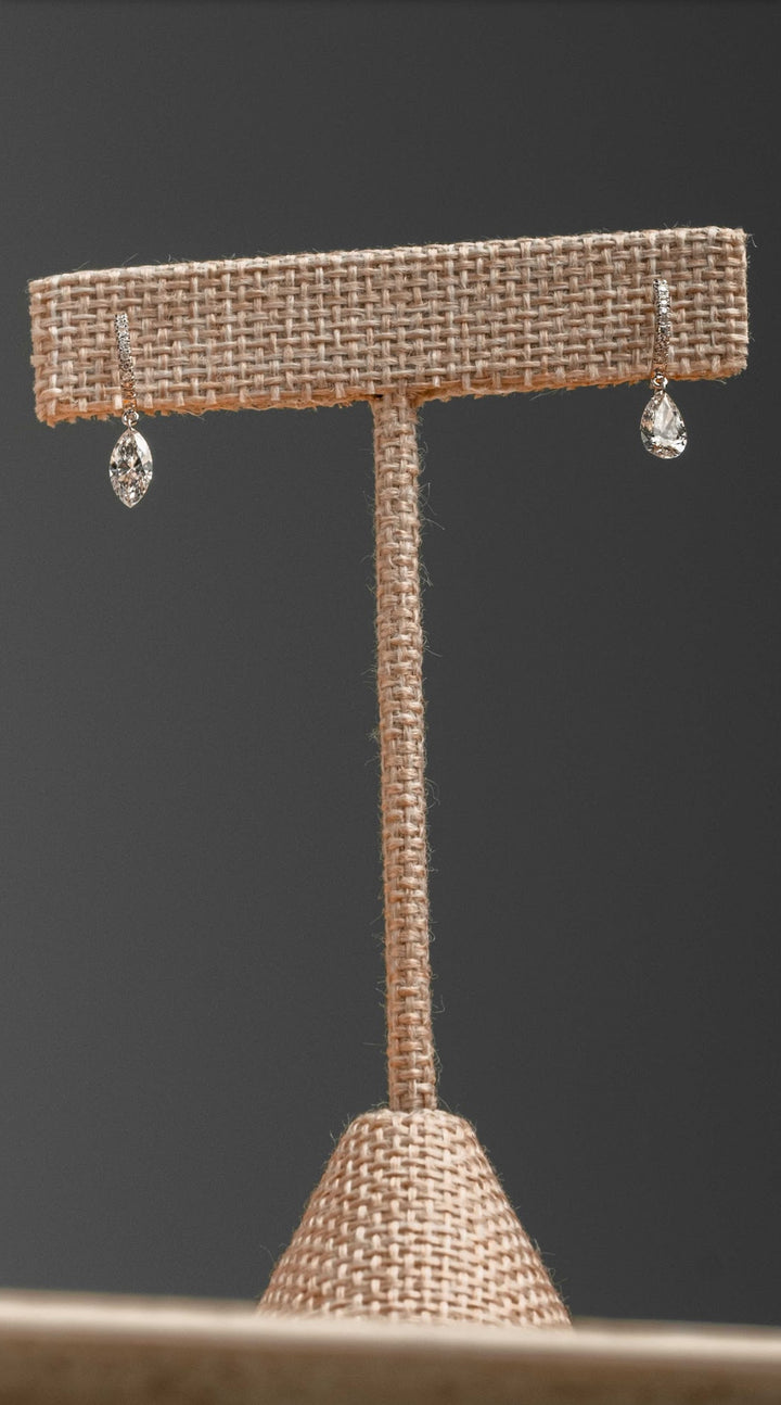 Mismatch Pave Laser Drilled Diamond Huggies
