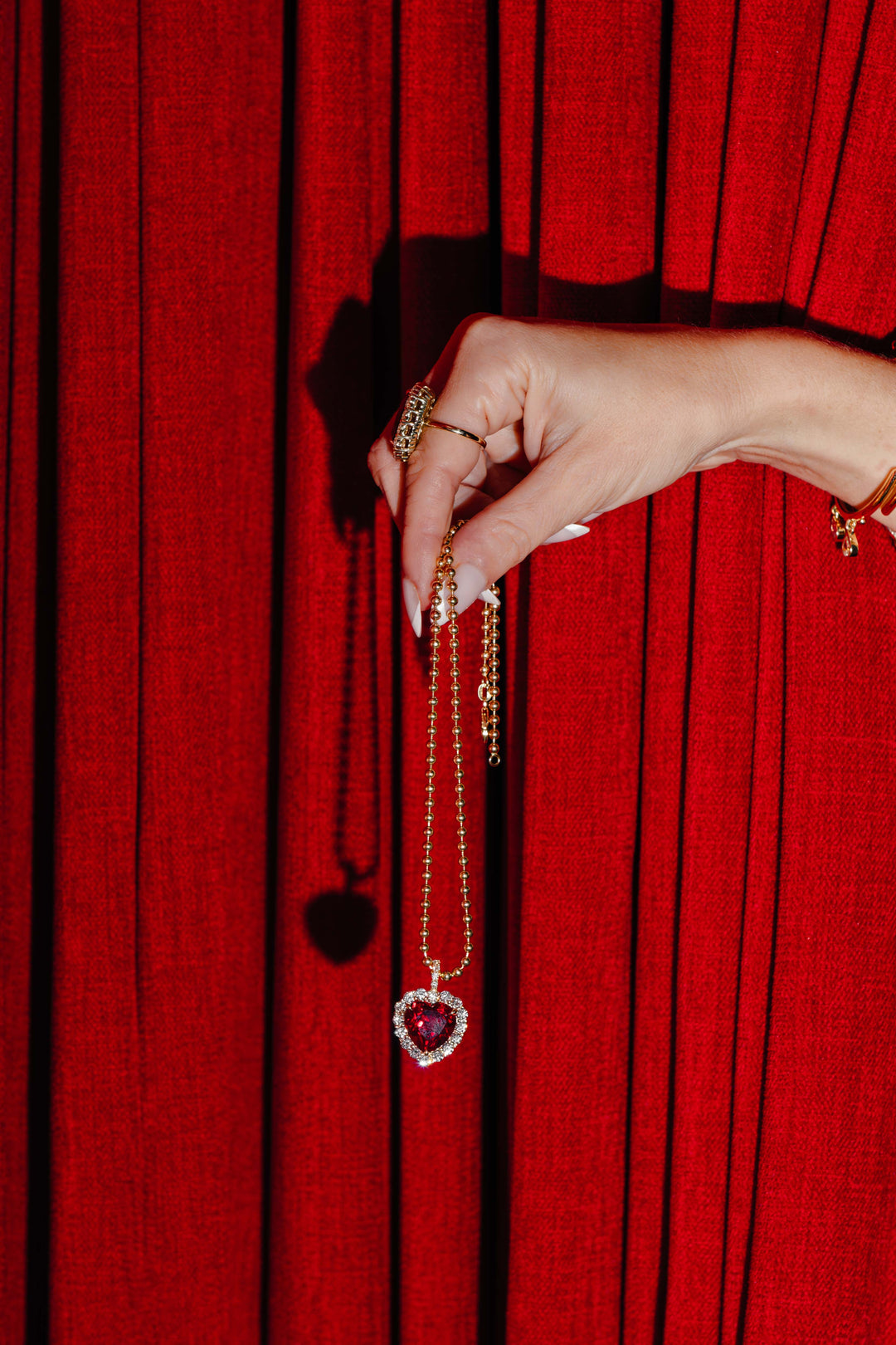 Primal Love Ruby Heart Pendant