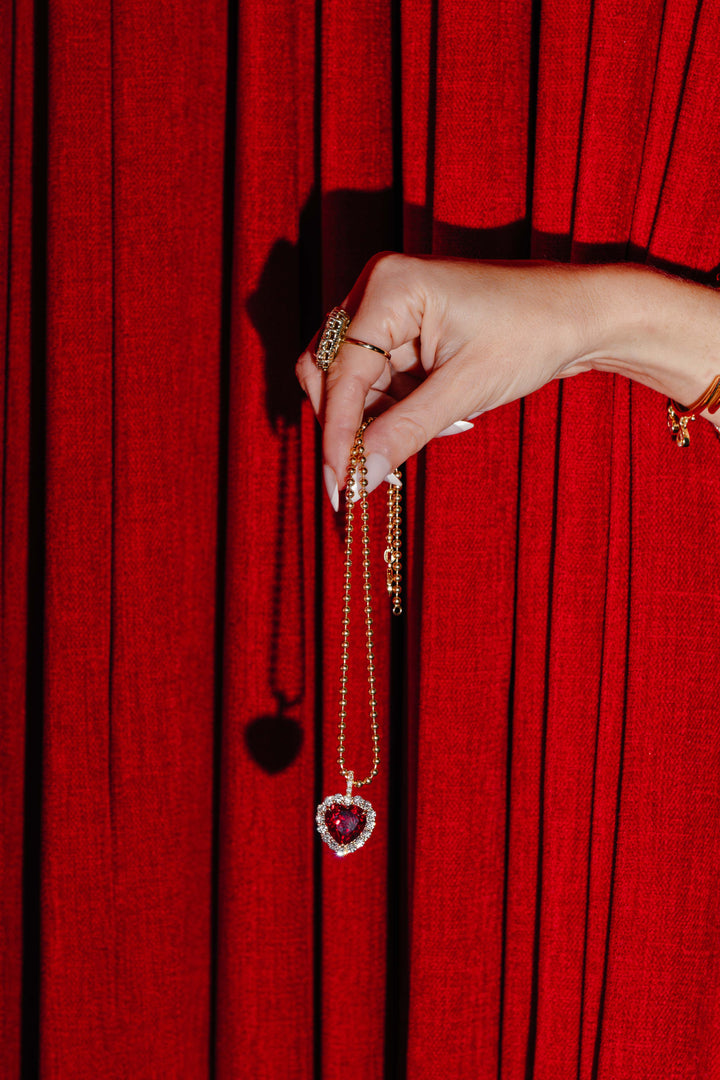 Primal Love Ruby Heart Pendant
