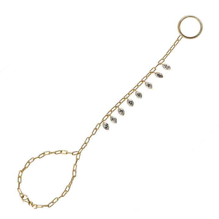 Candy Drop Marquise Shaker Hand Chain