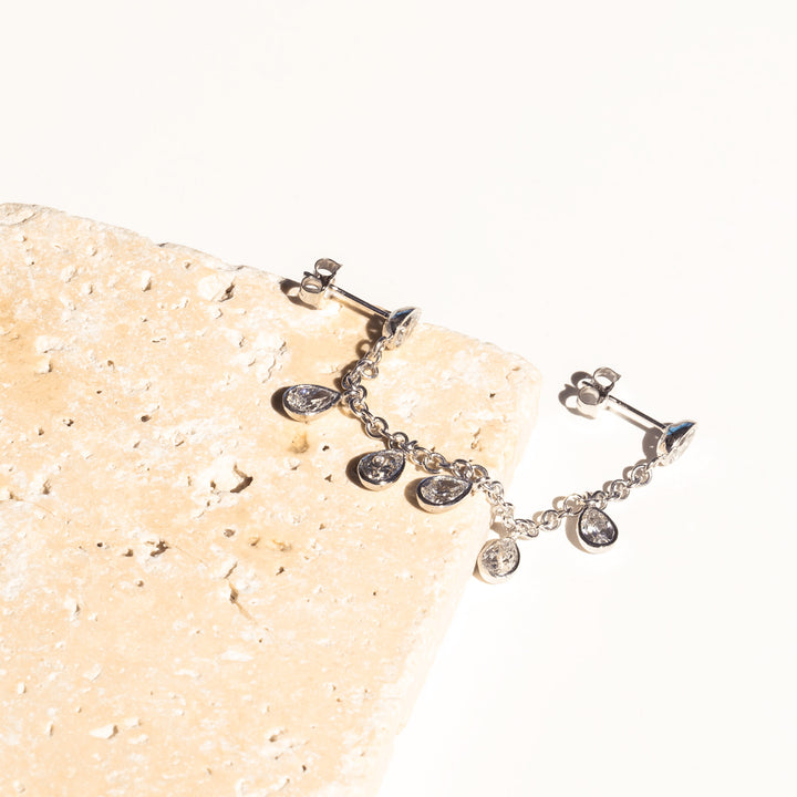 Candy Drop Pear Double Piercing Earring
