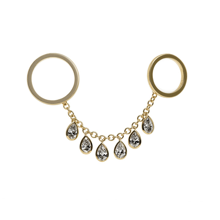 Candy Drop Pear Double Ring