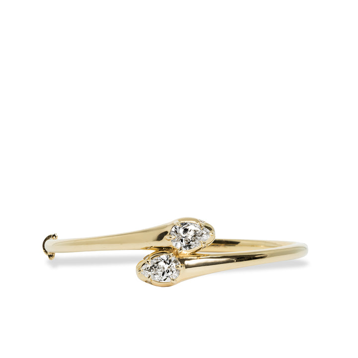 Double Head Serpent Hinge Bangle