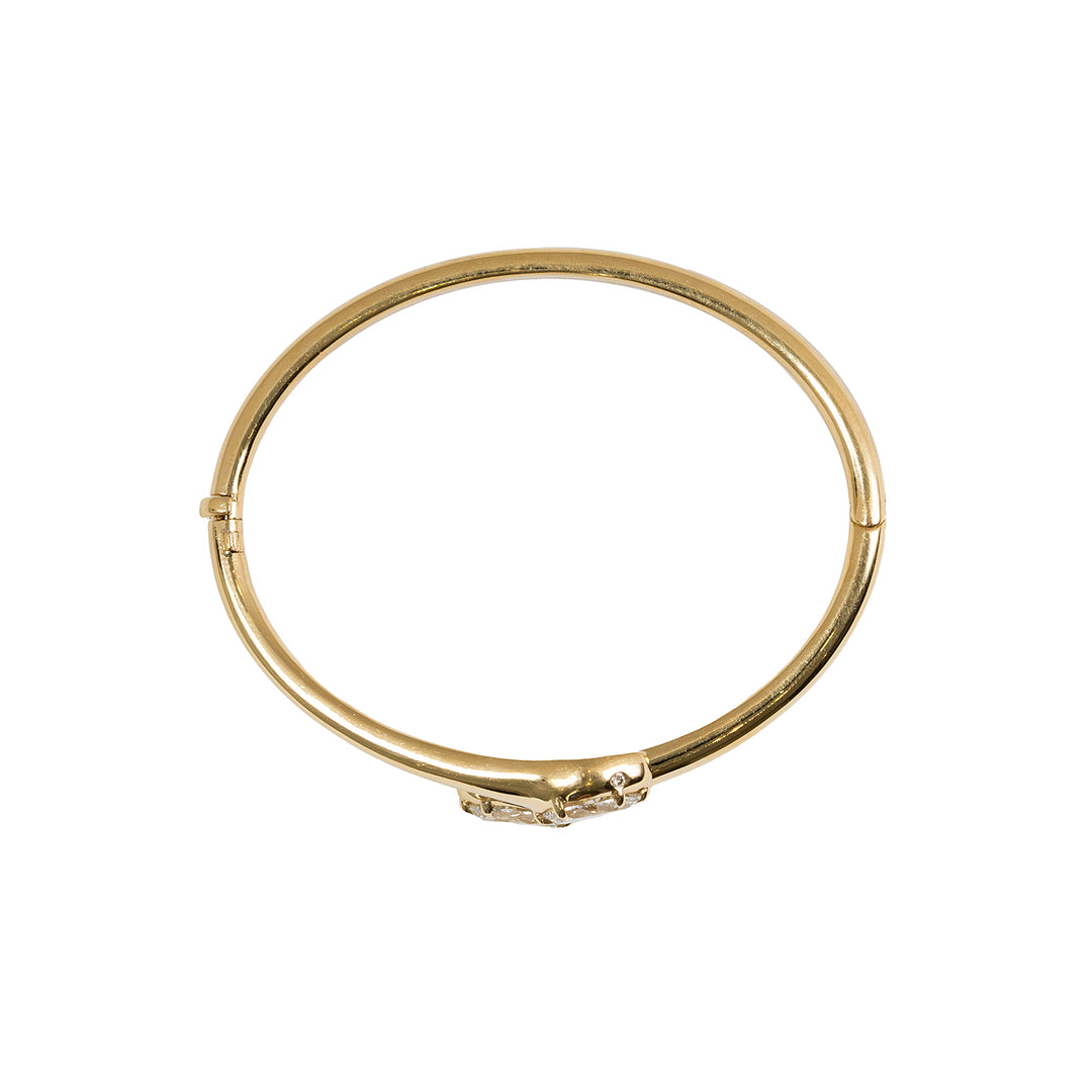 Double Head Serpent Hinge Bangle