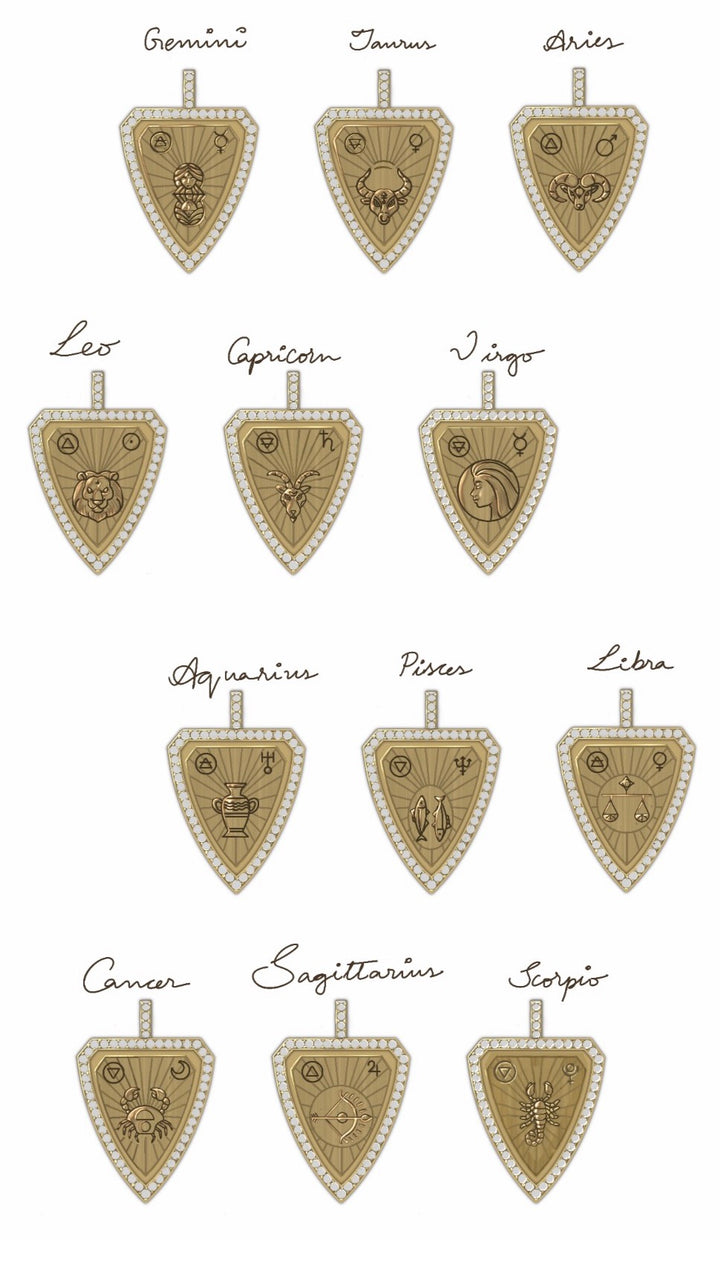 Zodiac Shield Pendant