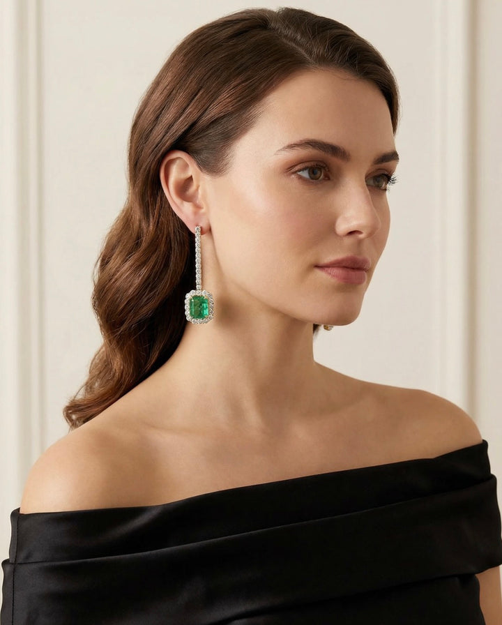 Royale Emerald Gala Earrings