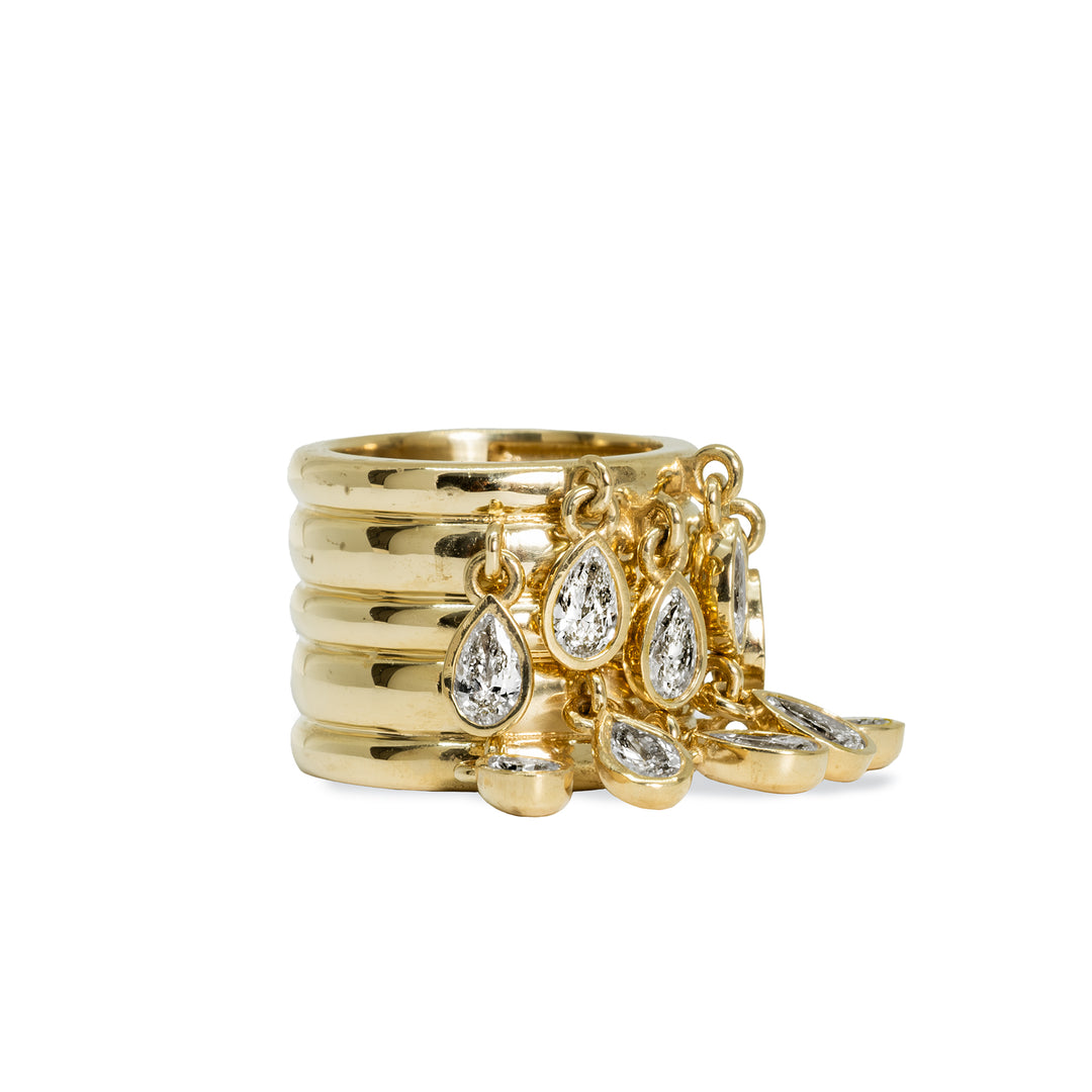 Candy Drop Drip Multi-band Ring