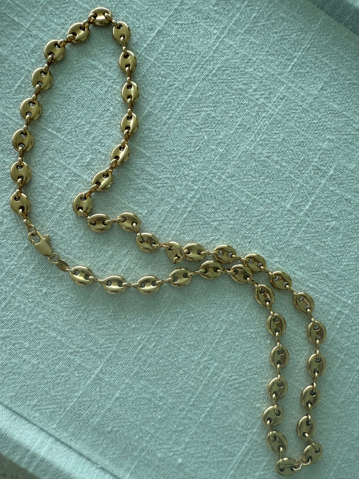 18K Gold Filled Puffy Nautical Chain