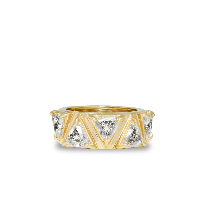 Lucky Triangle Eternity Ring