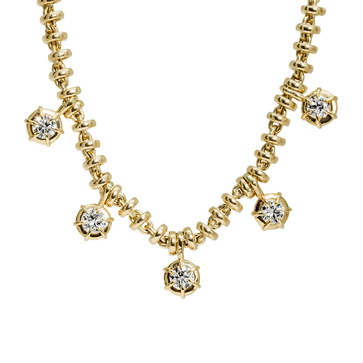 Mega Solar Drop Rolling Necklace