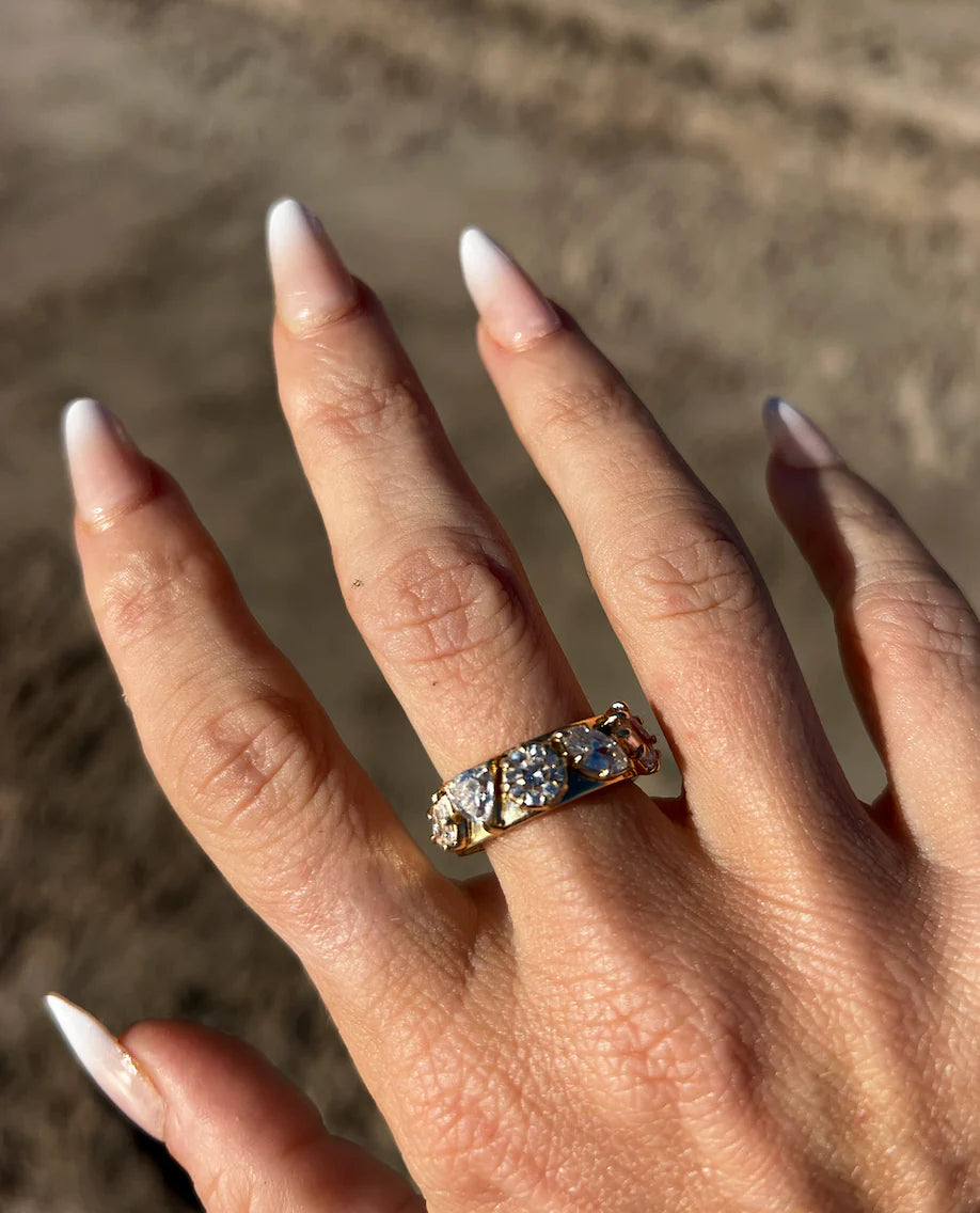 Mega Multi Shape Cigar Band – Dara Kaye Jewelry