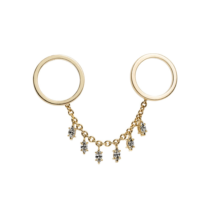 Mini Candy Drop Marquise Double Ring