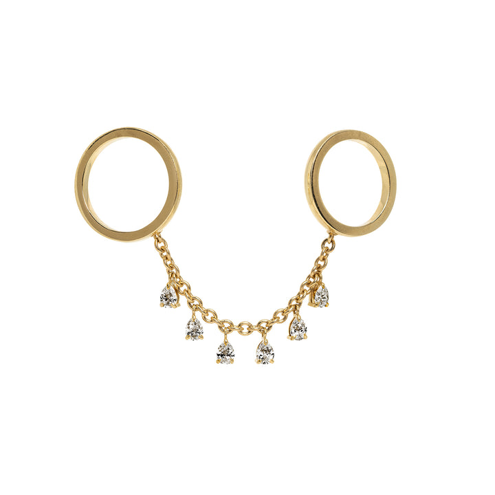 Mini Candy Drop Pear Double Ring
