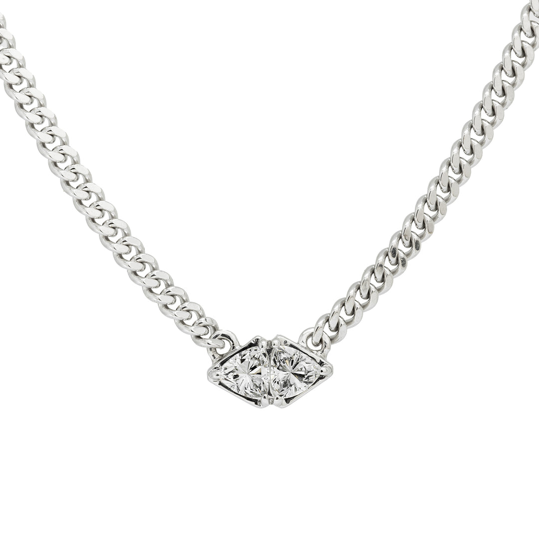 Mini East West Trillion Necklace