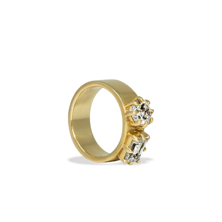 Mini Multi Shape Two Stone Cigar Band