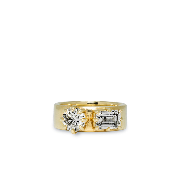 Mini Multi Shape Two Stone Cigar Band