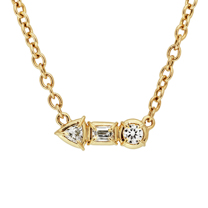 Mini Triple Stone Necklace