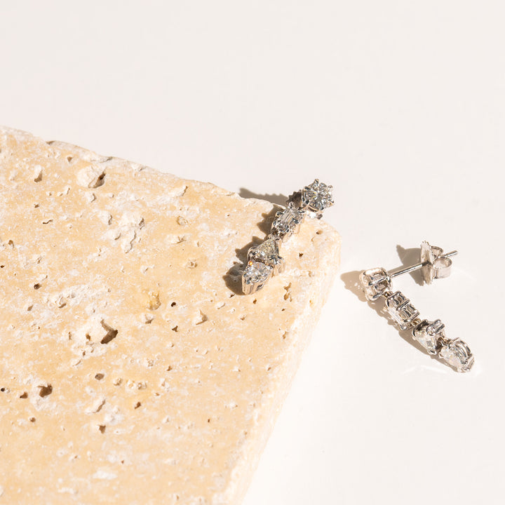Multi Shape Dangle Drop Earring