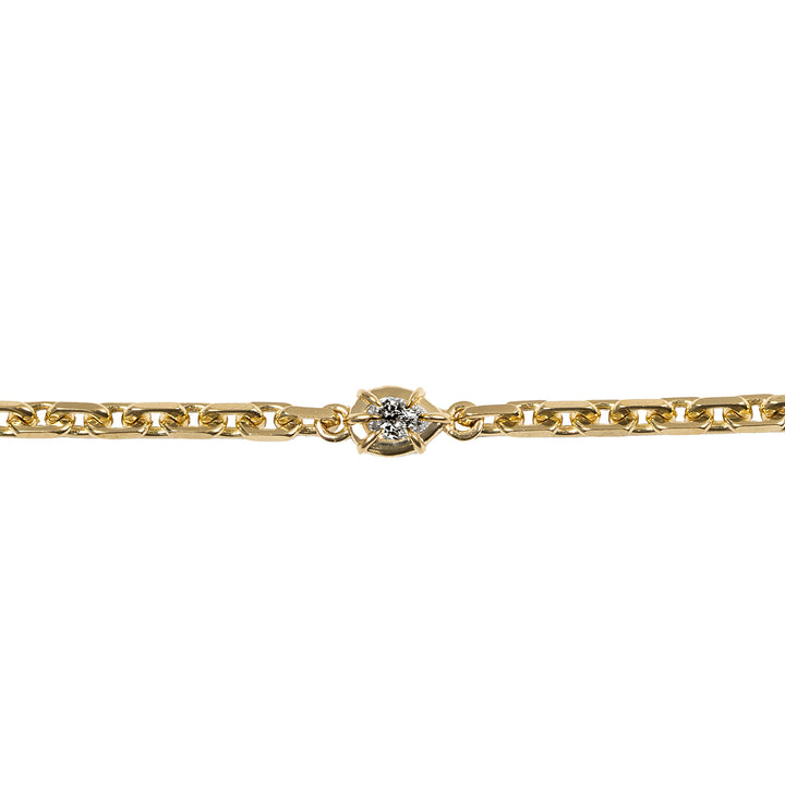 Architrctura Pear Solitaire Chain Bracelet