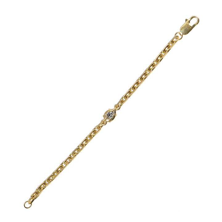 Architrctura Pear Solitaire Chain Bracelet