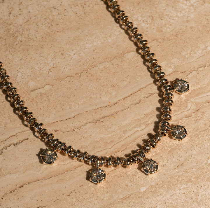 Mega Solar Drop Rolling Necklace