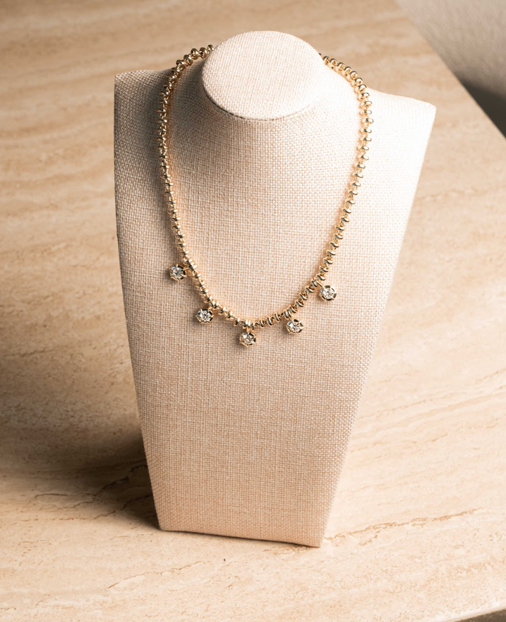 Mega Solar Drop Rolling Necklace