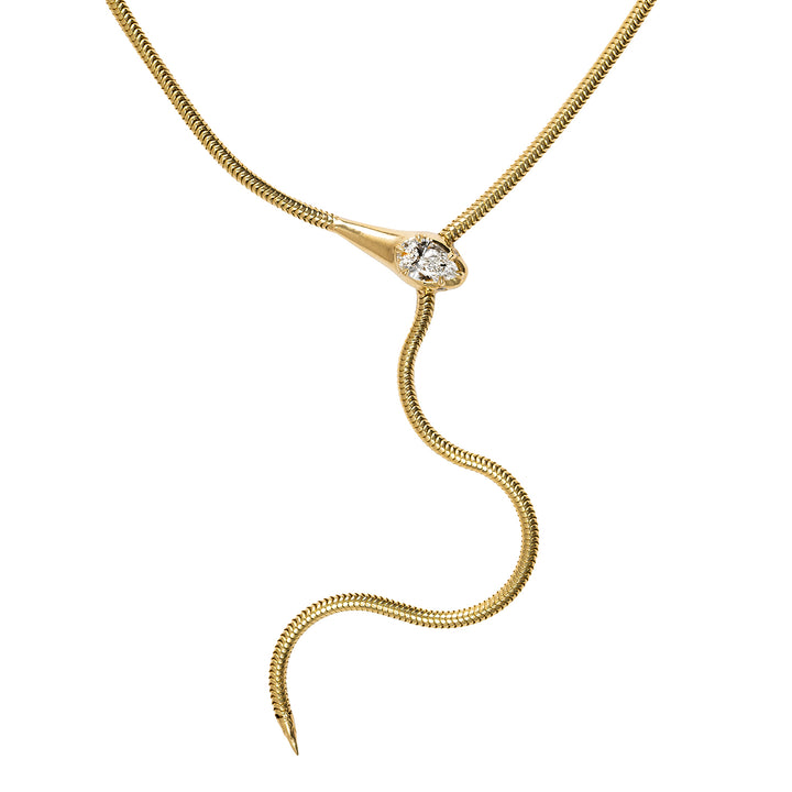 Serpent Lariat Necklace