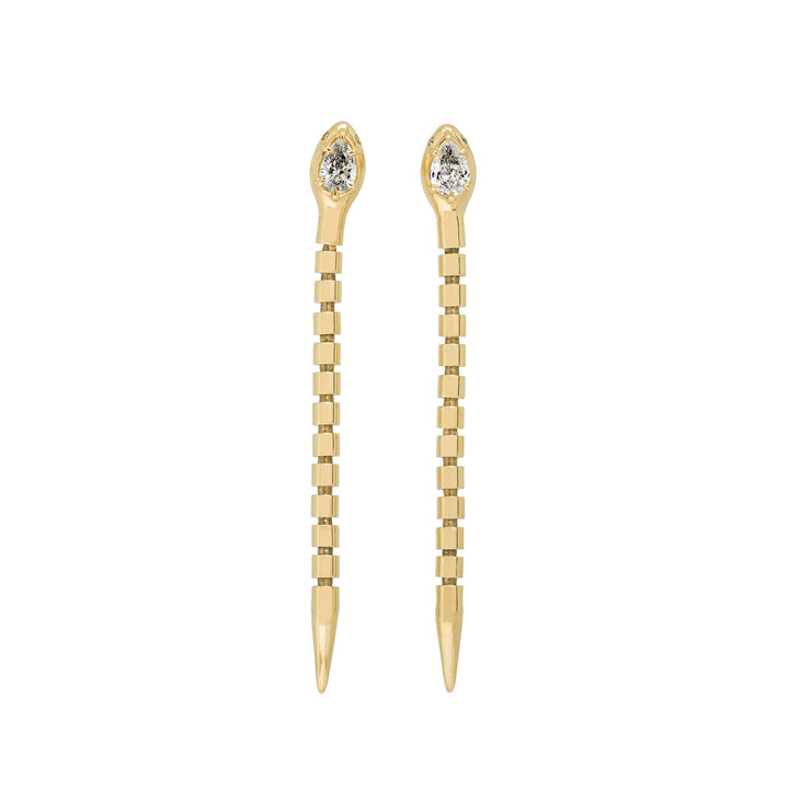 Serpent Scale Drop Earring