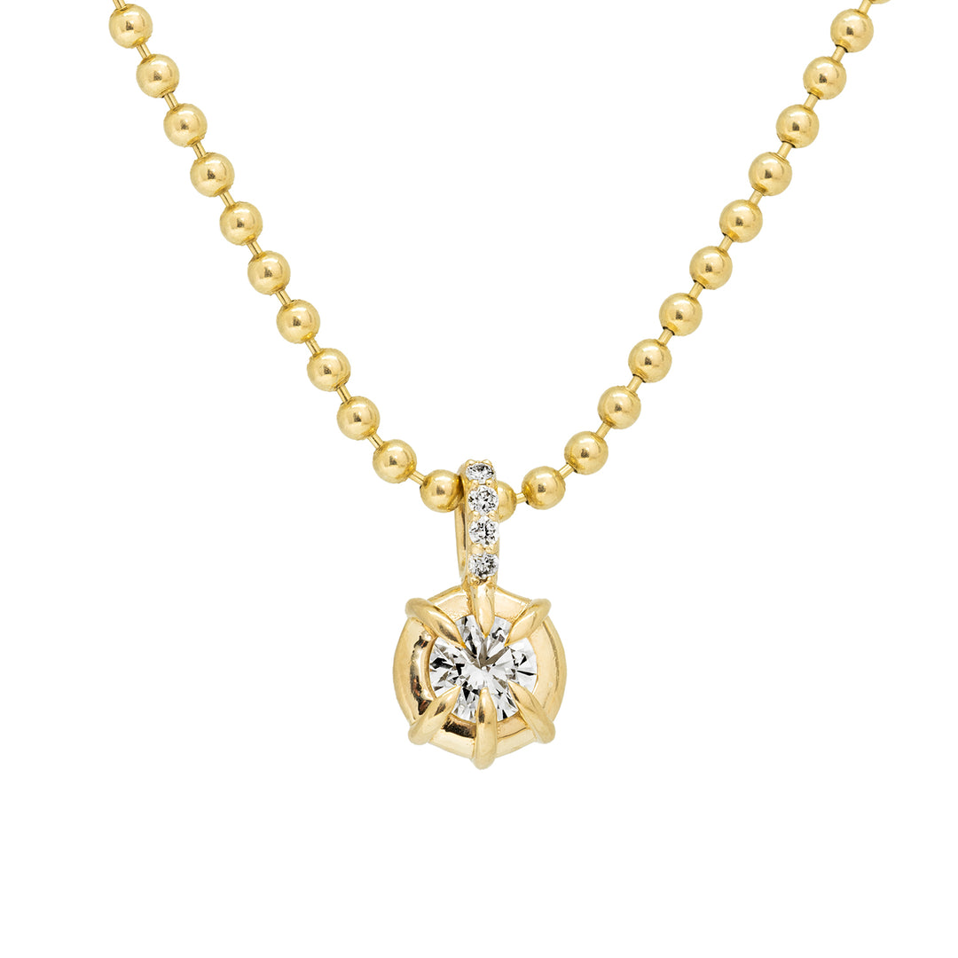 Solar Drop Round Charm