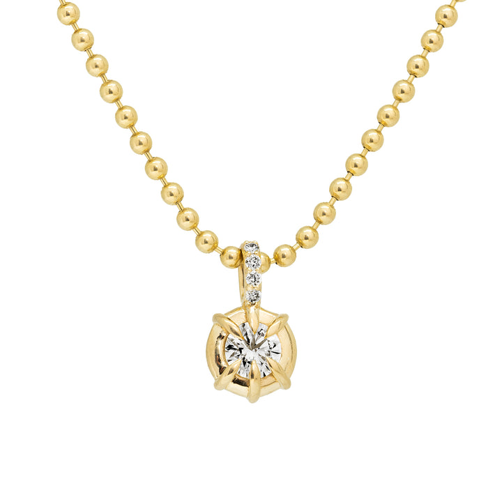 Solar Drop Round Charm