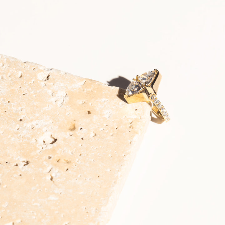 Trillion Shield Ring
