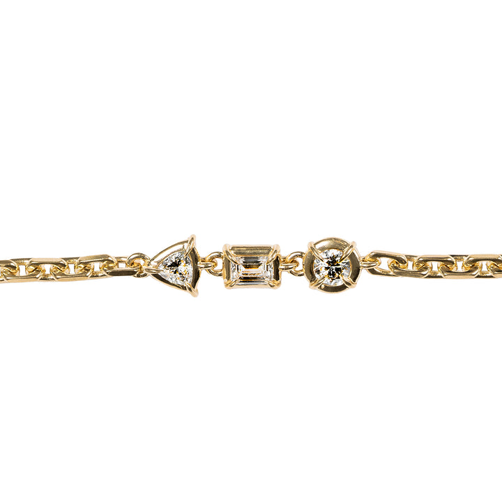 Architectura Triple Stone Chain Bracelet