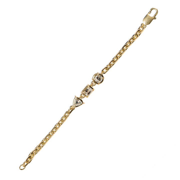Architectura Triple Stone Chain Bracelet