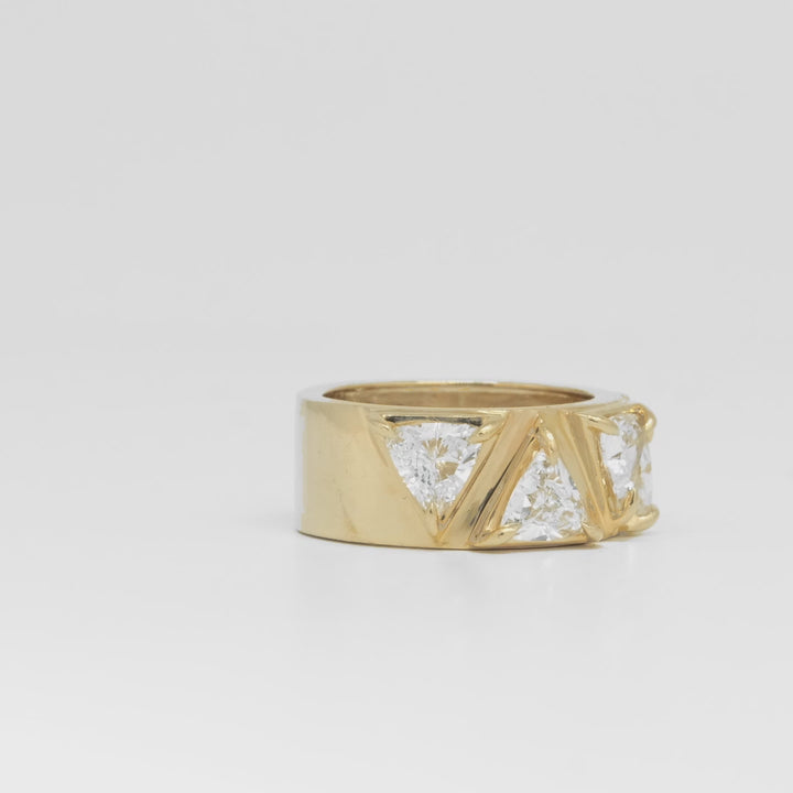 Lucky Triangle Eternity Ring