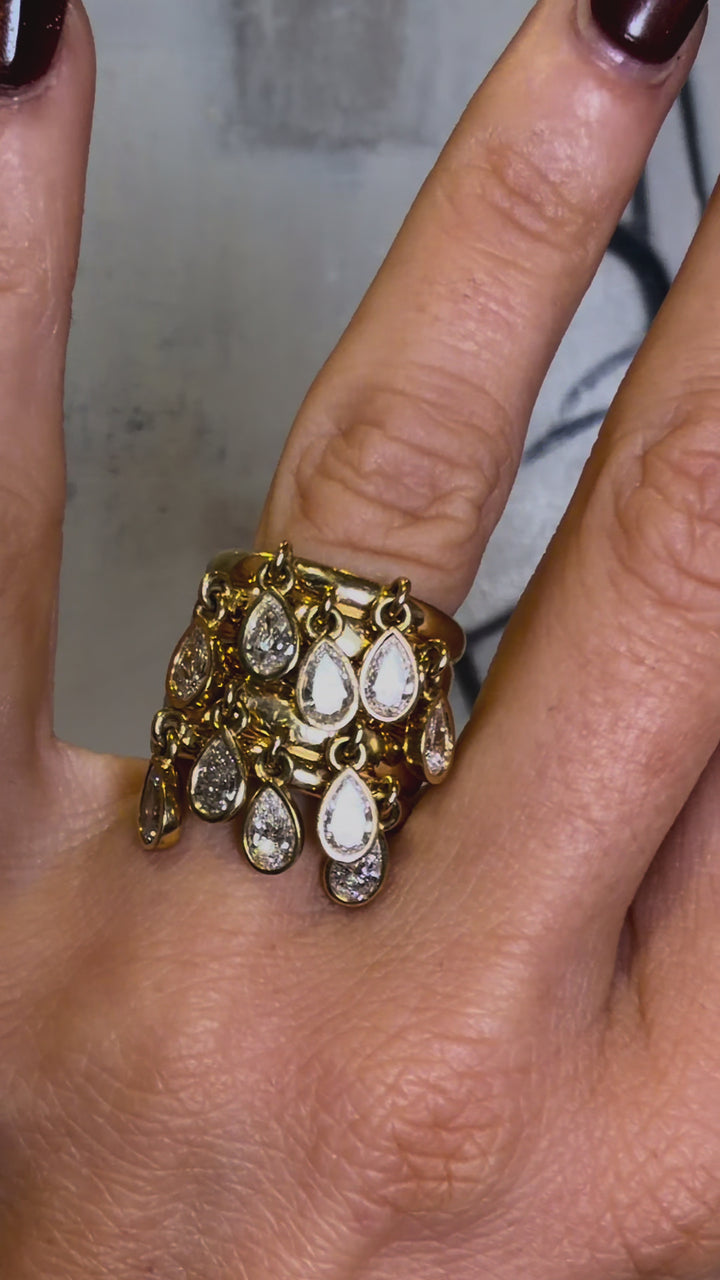 Candy Drop Drip Multi-band Ring