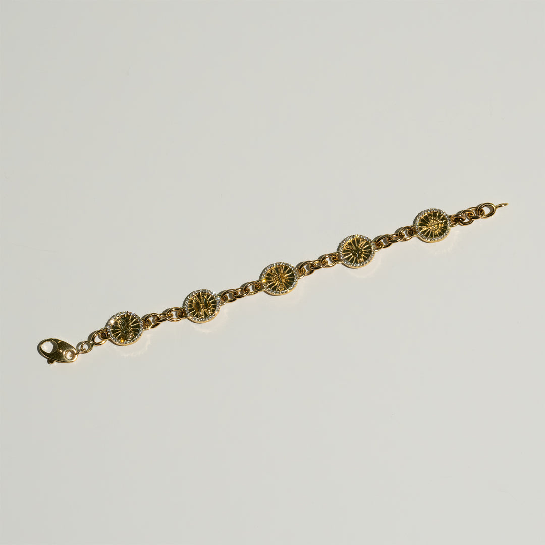 Zodiac Medallion Chain Bracelet